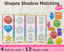 Load image into Gallery viewer, 2D Shapes Silhouette/ Shadow Matching Activity, Independent Work Tasks, Early Childhood and Special Education, Preschool and PreK
