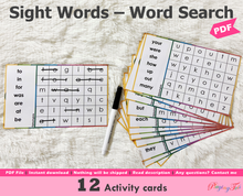 Load image into Gallery viewer, Sight Words Word Search Activity
