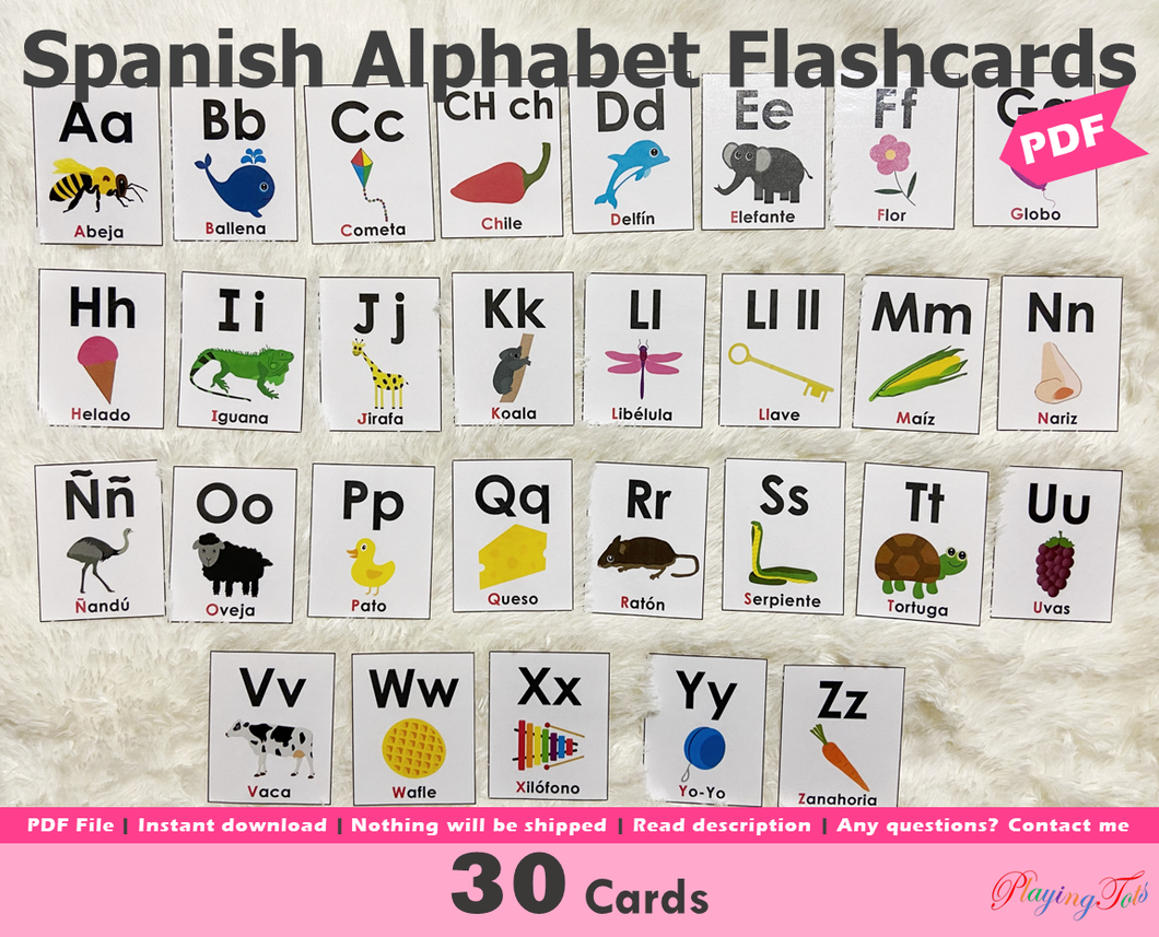 Alphabet Picture Flashcards