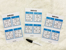 Load image into Gallery viewer, Sudoku or Suduko Puzzle, DIY Sudoku Activity Mat
