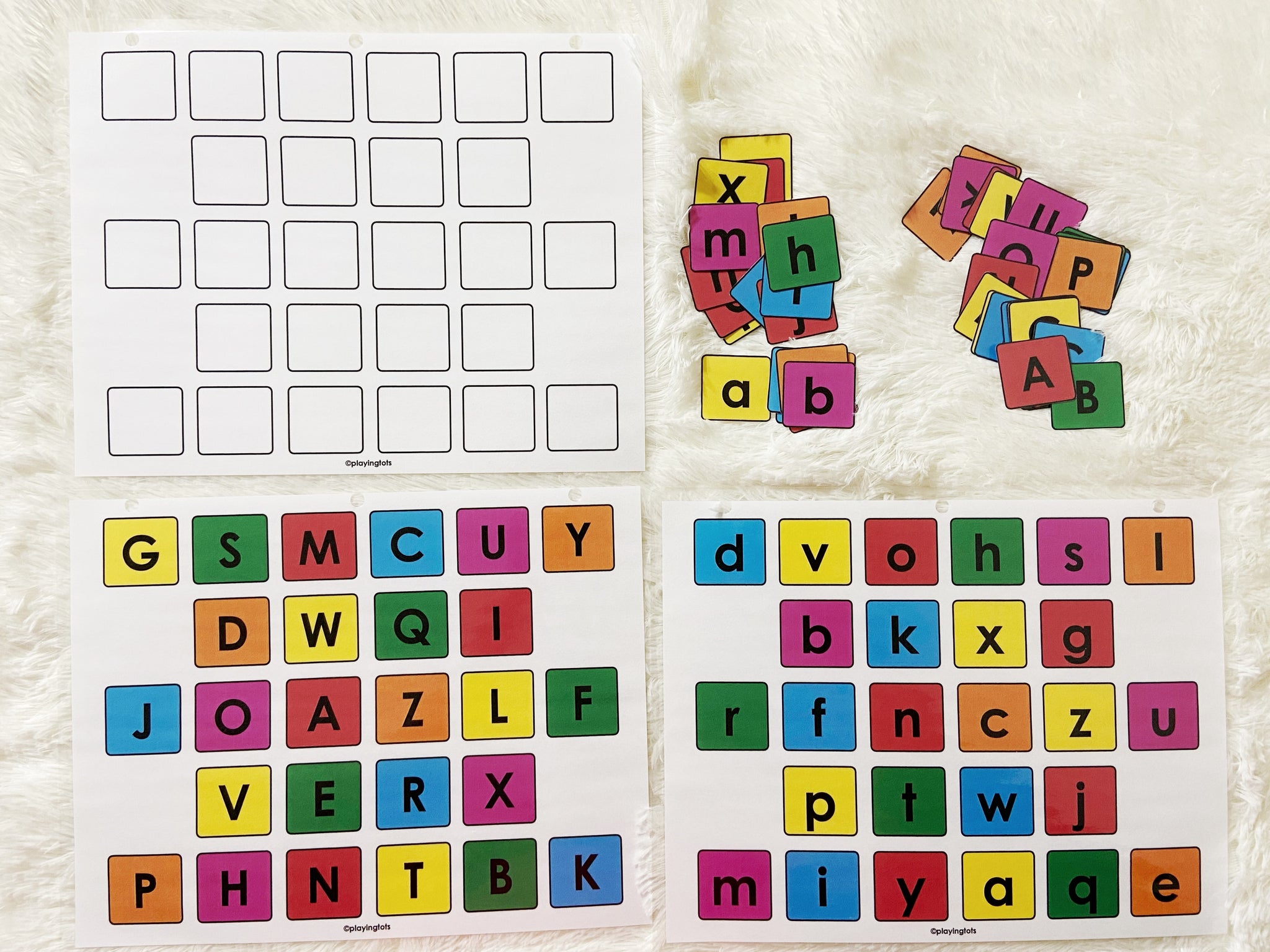 Alphabet and Numbers Matching Activity – Playingtots