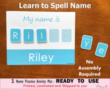 Load image into Gallery viewer, Name Spelling Practice Activity, Name Building, Toddler Worksheet, Name Matching Activity
