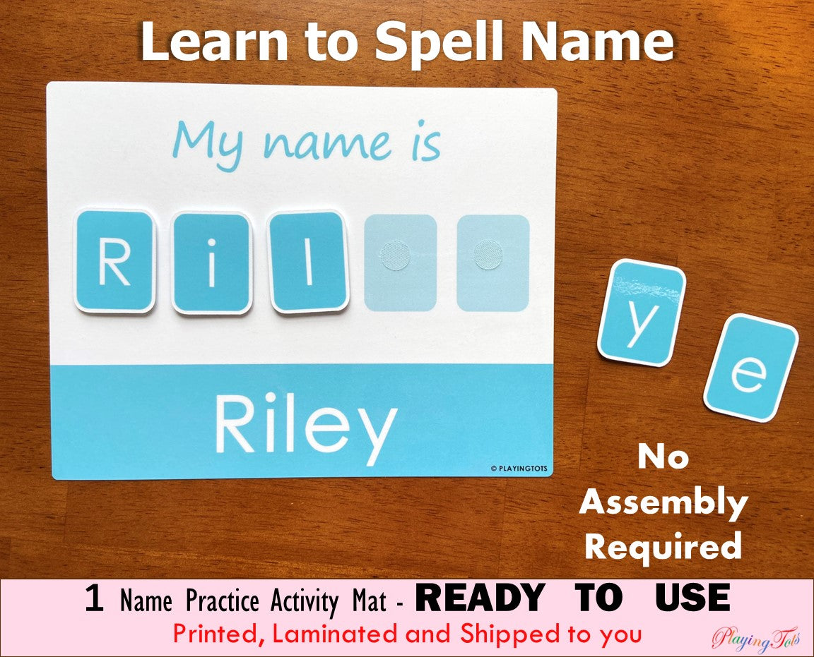 Name Spelling Practice Activity, Name Building, Toddler Worksheet, Name Matching Activity