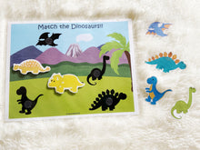 Load image into Gallery viewer, Dinosaur Toddler Busy Book, Learning Binder, Quiet Book
