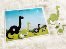 Load image into Gallery viewer, Dinosaur Toddler Busy Book, Learning Binder, Quiet Book

