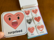 Load image into Gallery viewer, Toddler Mini Busy Book, Valentine Themed, Learning Binder, Quiet Book, Toddler Travel Activity Book
