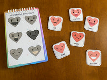 Load image into Gallery viewer, Toddler Mini Busy Book, Valentine Themed, Learning Binder, Quiet Book, Toddler Travel Activity Book
