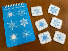 Load image into Gallery viewer, Toddler Mini Busy Book, Winter Themed, Learning Binder, Quiet Book
