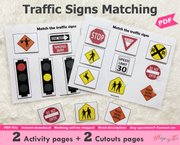 Road Traffic Signs Matching Activity – Playingtots