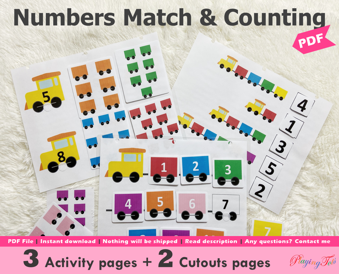 Numbers Match and Counting Activity