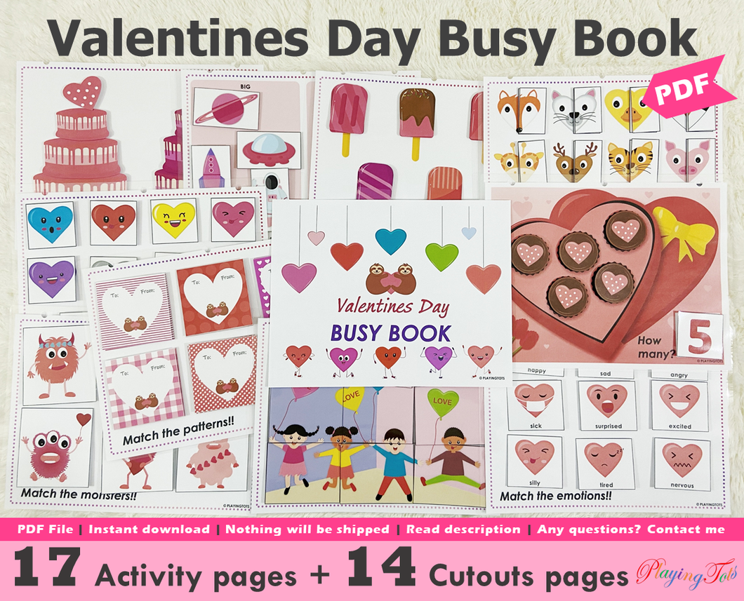 Valentines Day Busy Book