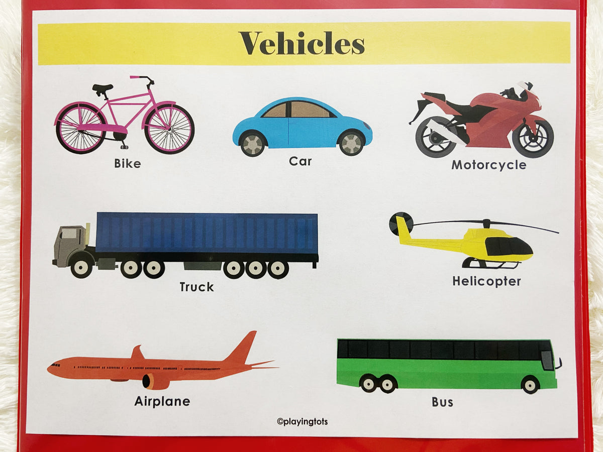 Vehicles Matching Activity – Playingtots