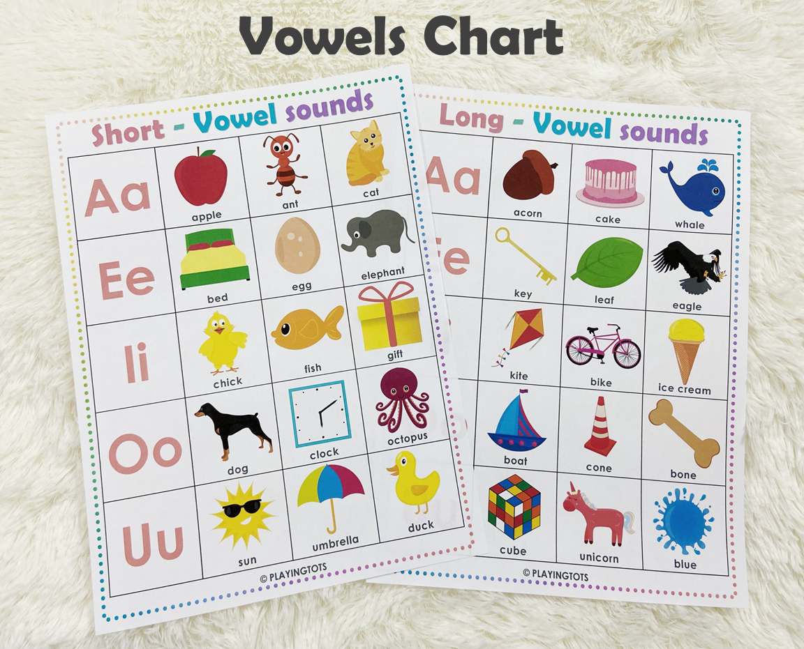 short-and-long-vowels-matching-activity-playingtots for Free Printable Long And Short Vowel Chart Short and Long Vowels Matching Activity – Playingtots for Free Printable Long And Short Vowel Chart