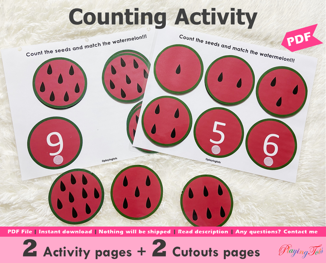 Watermelon Seeds Counting Activity